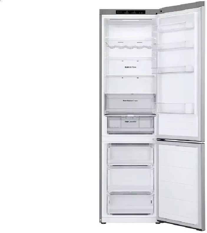 LG GBV3200CPY mattezüst, alulfagyasztós, Hűtő:277L, Fagyasztó:110L, DoorCooling hűtőszekrény (Újszerű)