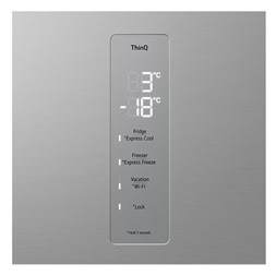 LG GBV5150DPY inox alulfagyasztós hűtőszekrény