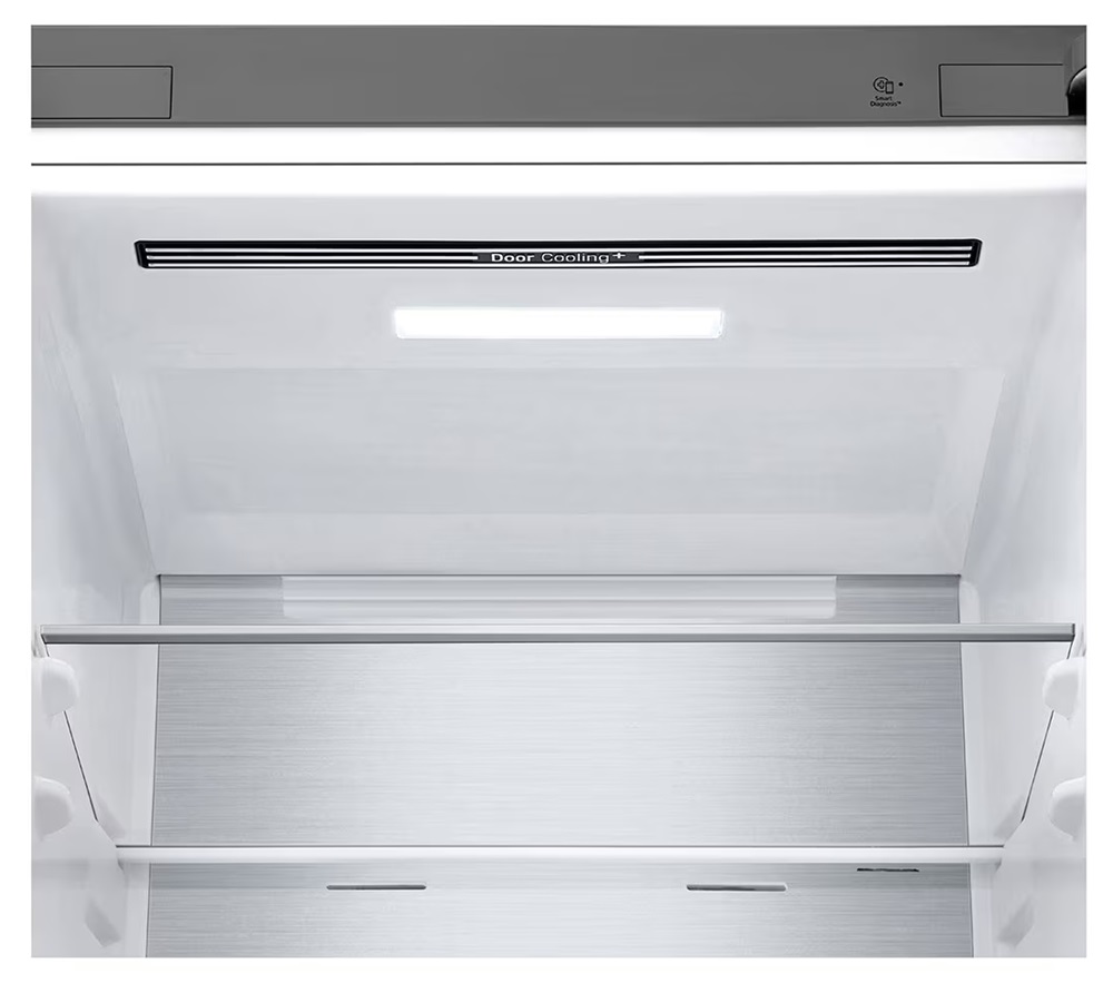 LG GBV5150DPY hamvasezüst, alulfagyasztós, Hűtő:234L, Fagyasztó:110L, DoorCooling + LINEAR Cooling hűtőszekrény