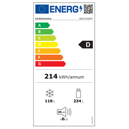 LG GBV5150DPY inox alulfagyasztós hűtőszekrény