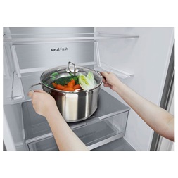LG GBV7180CPY inox alulfagyasztós hűtőszekrény
