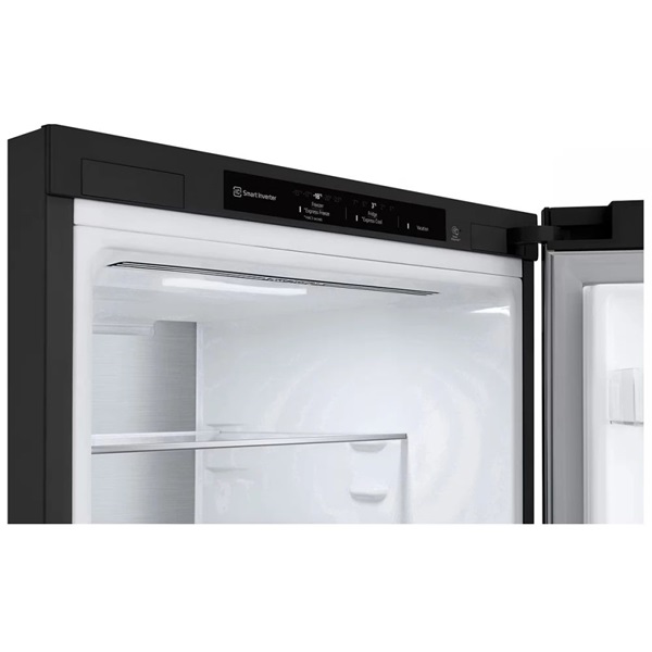 LG GBV7280CEV fekete, alulfagyasztós, Hűtő:277L, Fagyasztó:110L, DoorCooling hűtőszekrény (Újszerű)