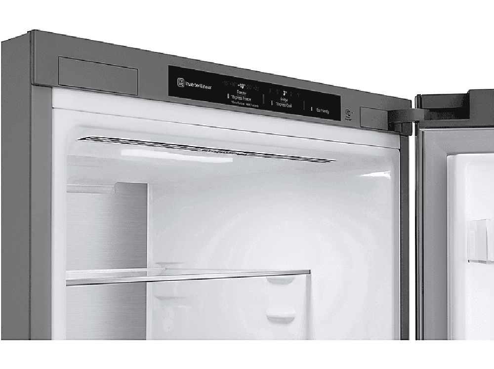 LG GBV7280CMB ezüst, alulfagyasztós, Side-by-Side, Hűtő:277L, Fagyasztó:110L, DoorCooling hűtőszekrény