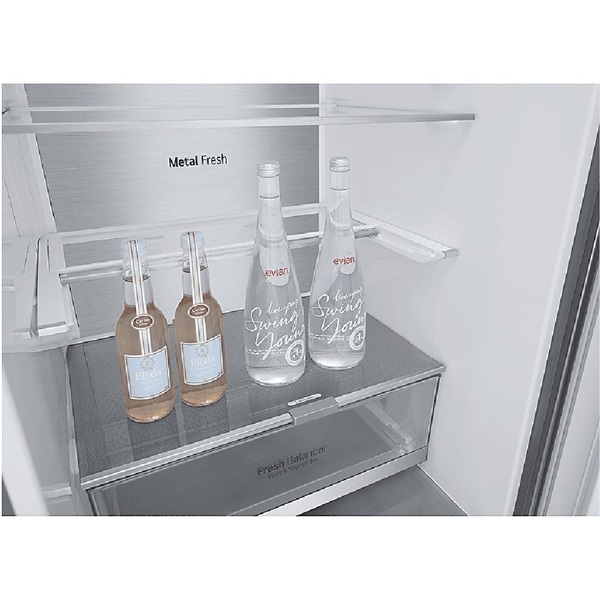 LG GBV7280CMB ezüst alulfagyasztós hűtőszekrény