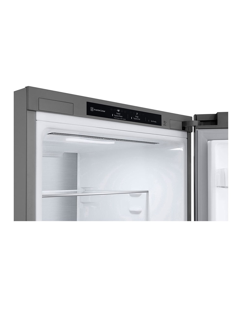 LG GBV7280DPY hamvasezüst, alulfagyasztós, Hűtő:277L, Fagyasztó:110L, DoorCooling + LINEAR Cooling hűtőszekrény