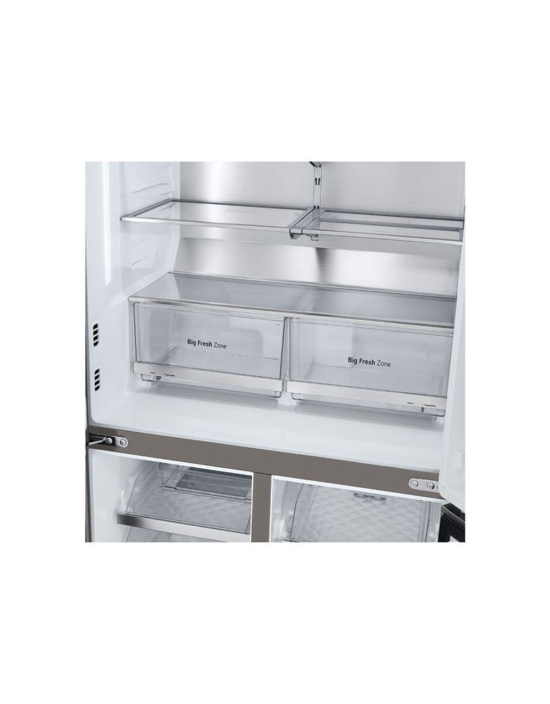 LG GMG960MBEE metál, négyajtós, Hűtő:364L, Fagyasztó:274L, DoorCooling + LINEAR Cooling hűtőszekrény