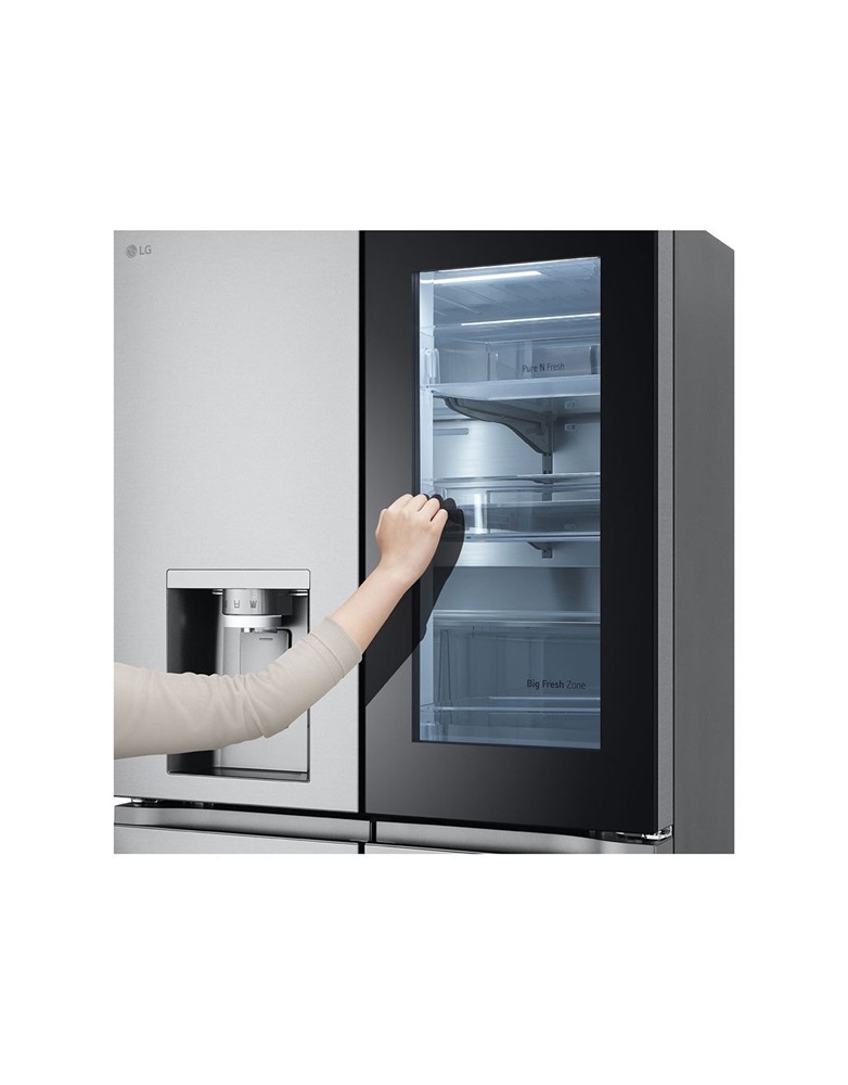 LG GMG960MBEE metál, négyajtós, Hűtő:364L, Fagyasztó:274L, DoorCooling + LINEAR Cooling hűtőszekrény