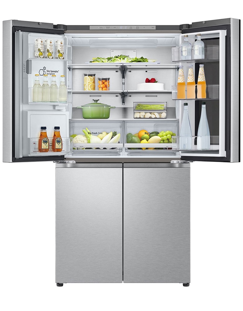 LG GMG960MBEE metál, négyajtós, Hűtő:364L, Fagyasztó:274L, DoorCooling + LINEAR Cooling hűtőszekrény