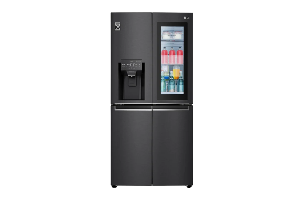LG GMX844MC6F fekete, Side-by-Side, Hűtő:288L, Fagyasztó:220L, No frost hűtőszekrény
