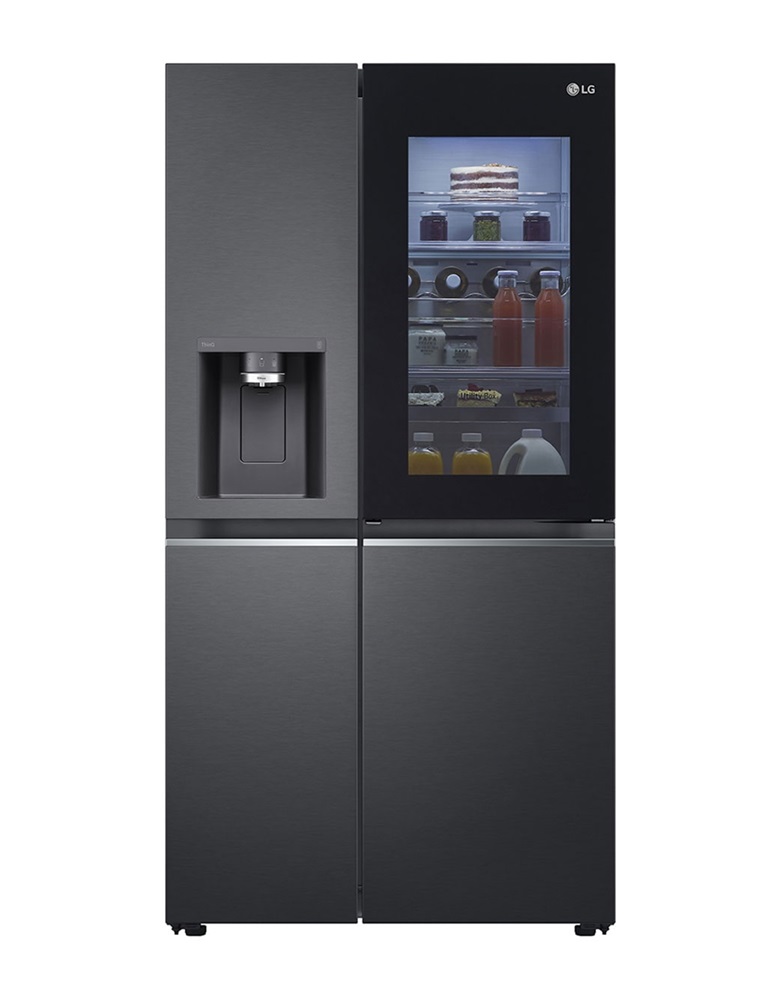 LG GSXV90MCDE fekete, Side-by-Side, Hűtő:416L, Fagyasztó:219L, Total No frost hűtőszekrény