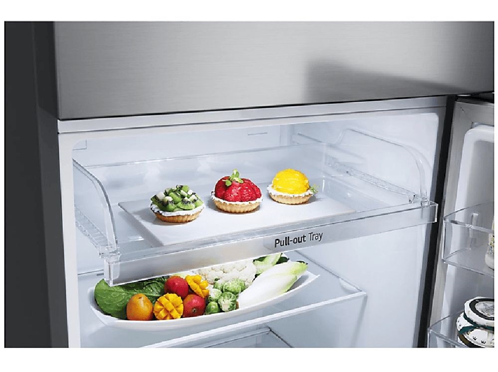 LG GTBV36PZGKD hamvasezüst, felülfagyasztós, Hűtő:240L, Fagyasztó:90L, DoorCooling hűtőszekrény
