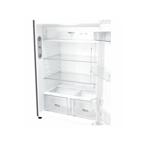 LG GTF916PZPED ezüst, felülfagyasztós, Hűtő:418L, Fagyasztó:174L, Total No frost hűtőszekrény