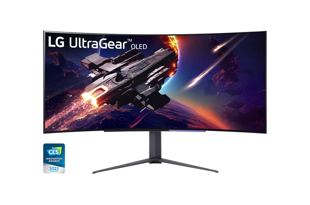 LG 45" 45GR95QE-B UWQHD 240Hz HDMI/DP/USB OLED gamer monitor