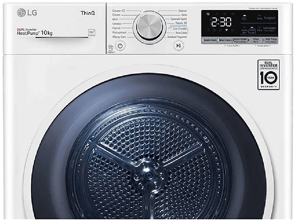 LG RH10V9AV4W fehér, 10 kg, hőszivattyús, szárítógép