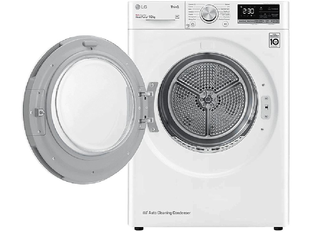 LG RH10V9AV4W fehér, 10 kg, hőszivattyús, szárítógép