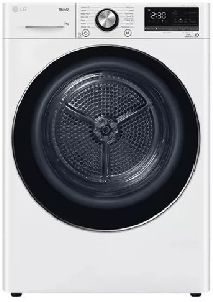 LG RH90V9AV3N fehér, 9 kg, hőszivattyús, szárítógép