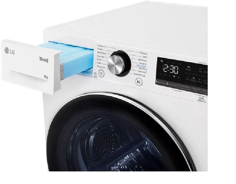 LG RH90V9AV3N fehér, 9 kg, hőszivattyús, szárítógép