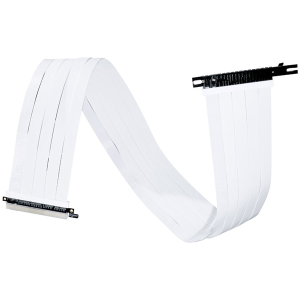 LIAN LI 90cm PCIe 4.0 Riser fehér kábel