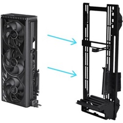 LIAN LI O11DEXL-1X fehér GPU-tartó