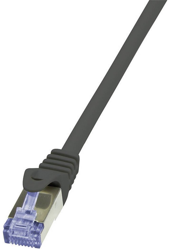 Logilink CQ3063S patch kábel, Cat.6A 10G S/FTP PIMF PrimeLine 3m fekete