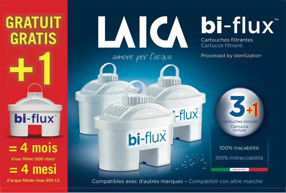 Laica F4S Bi-Flux 3+1 db-os univerzális vízszűrőbetét szett