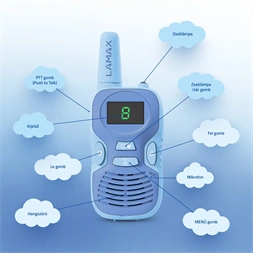 Lamax TalkieKid1 kék/rózsaszín walkie talkie