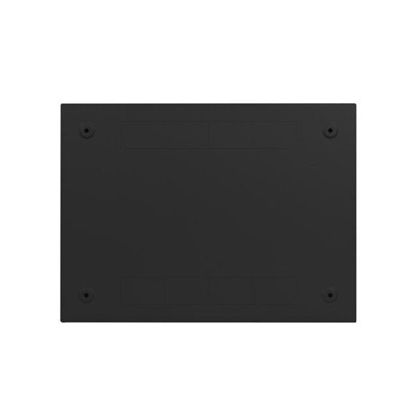 Lanberg 19" 4U+3U SZÉL:540mm MÉLY:200mm MAG:400mm fémajtós fekete fali rack szekrény