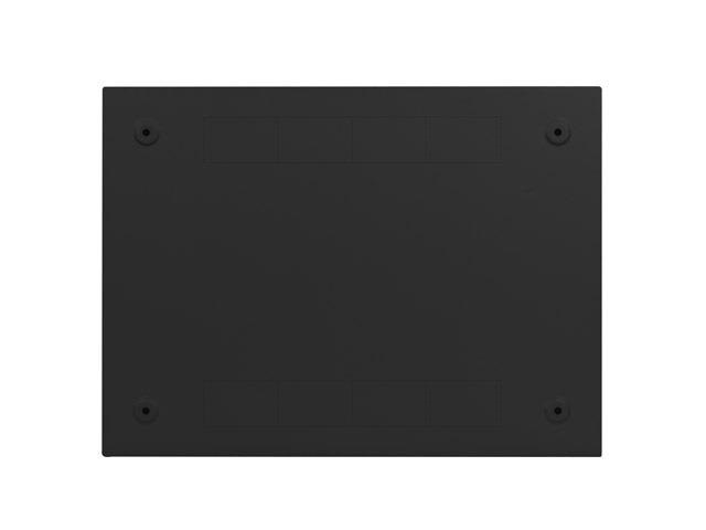 Lanberg 19" 4U+3U SZÉL:540mm MÉLY:200mm MAG:400mm fémajtós fekete fali rack szekrény