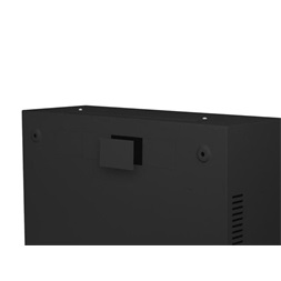 Lanberg 19" 4U+3U SZÉL:540mm MÉLY:200mm MAG:400mm fémajtós fekete fali rack szekrény