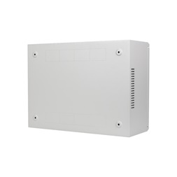 Lanberg 19" 4U+3U SZÉL:540mm MÉLY:200mm MAG:400mmfémajtós szürke fali rack szekrény