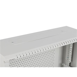 Lanberg 19" 4U+3U SZÉL:540mm MÉLY:200mm MAG:400mmfémajtós szürke fali rack szekrény