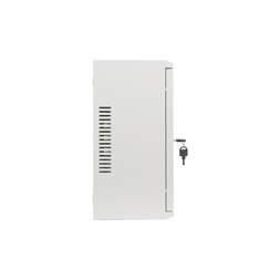 Lanberg 19" 4U+3U SZÉL:540mm MÉLY:200mm MAG:400mmfémajtós szürke fali rack szekrény