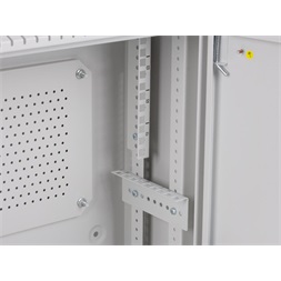 Lanberg 19" 4U+3U SZÉL:540mm MÉLY:200mm MAG:400mmfémajtós szürke fali rack szekrény