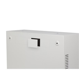 Lanberg 19" 4U+3U SZÉL:540mm MÉLY:200mm MAG:400mmfémajtós szürke fali rack szekrény