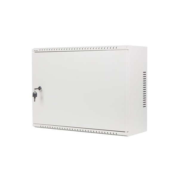 Lanberg 19" 4U+3U SZÉL:540mm MÉLY:200mm MAG:400mmfémajtós szürke fali rack szekrény