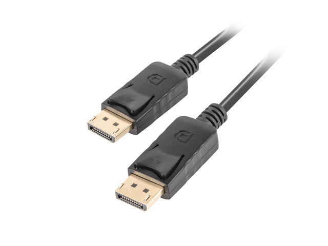 Lanberg 1,8m DisplayPort 4K apa - apa fekete kábel