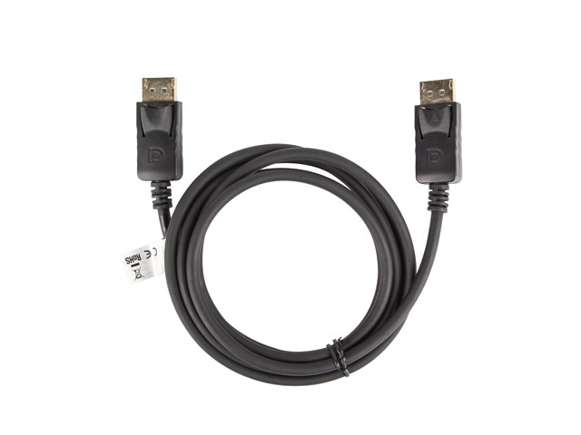 Lanberg 1,8m DisplayPort 4K apa - apa fekete kábel