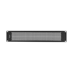 Lanberg AK-1412-B 19" 2U fekete fém hálós/perforált vakpanel