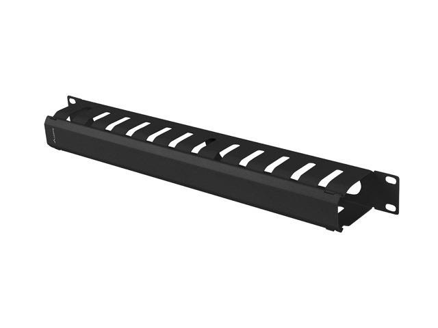 Lanberg AK-1704-B 19" 1U fekete csatornás kábelbevezető