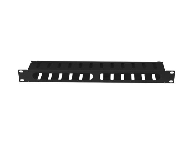 Lanberg AK-1704-B 19" 1U fekete csatornás kábelbevezető