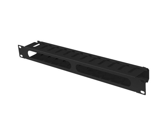 Lanberg AK-1704-B 19" 1U fekete csatornás kábelbevezető
