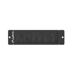 Lanberg AK-1104-B 10" 1U fésűs fekete kábelbevezető panel