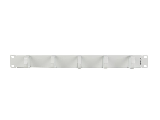 Lanberg AK-1701-S 19" 1U szürke fém gyűrűs fém kábelrendező