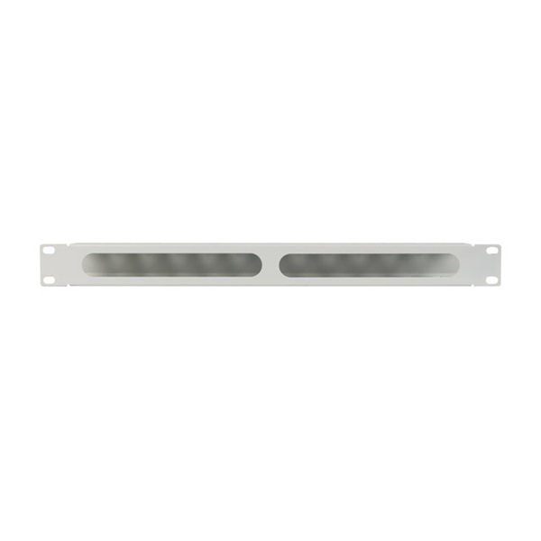 Lanberg AK-1704-S 19" 1U szürke fém csatornás kábelvezető
