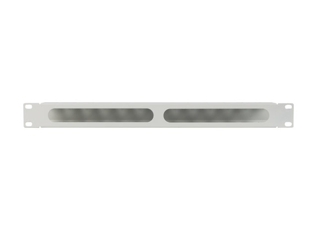 Lanberg AK-1704-S 19" 1U szürke fém csatornás kábelvezető