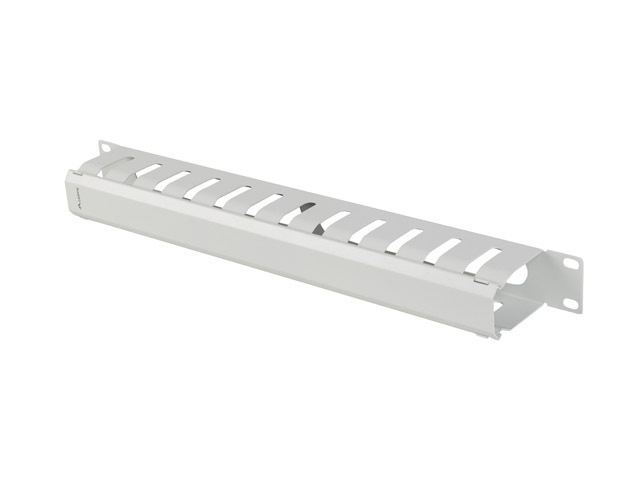 Lanberg AK-1704-S 19" 1U szürke fém csatornás kábelvezető