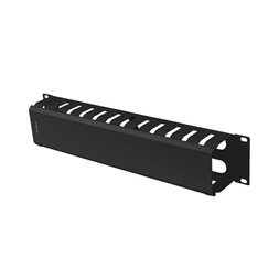 Lanberg AK-1705-B 19" 2U fekete fém csatornás kábelvezető