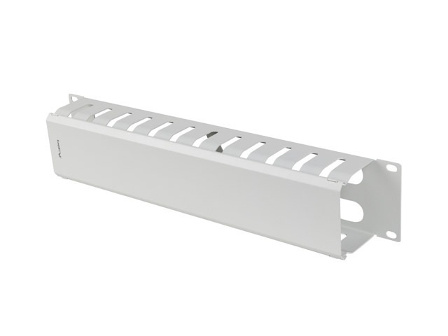 Lanberg AK-1705-S 19" 2U szürke fém csatornás kábelvezető