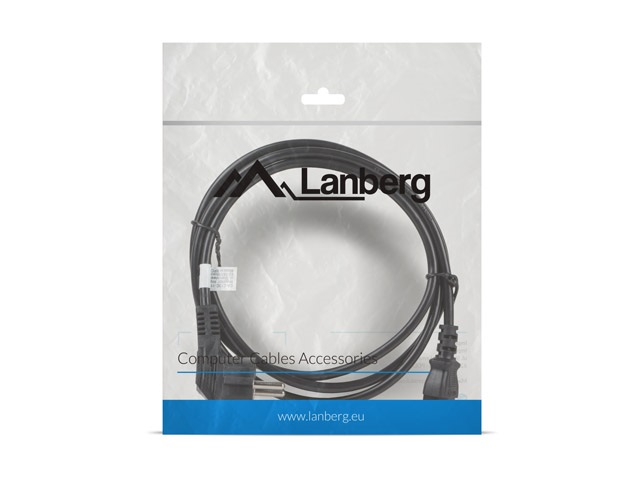 Lanberg CA-C13C-11CC-0018-BK IEC320 C13 10A fekete tápkábel 1,8m