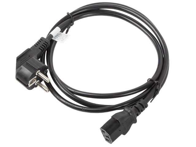 Lanberg CA-C13C-11CC-0018-BK IEC320 C13 10A fekete tápkábel 1,8m